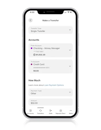 Phone payment mock-up
