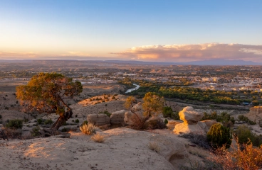 A desert horizon