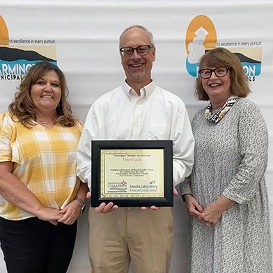 Sunward employees Ronette Smith, Jon Moore, and Julia Miera