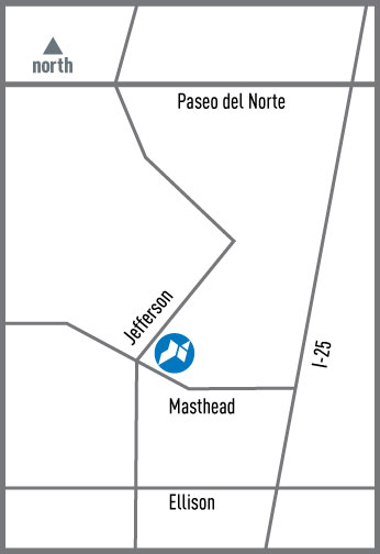 Map to Sunward's  Jefferson branch