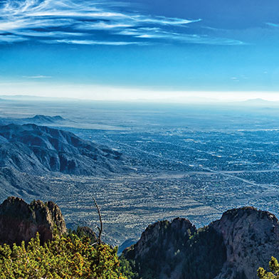 View of Albuquerque Basin from the Sandias