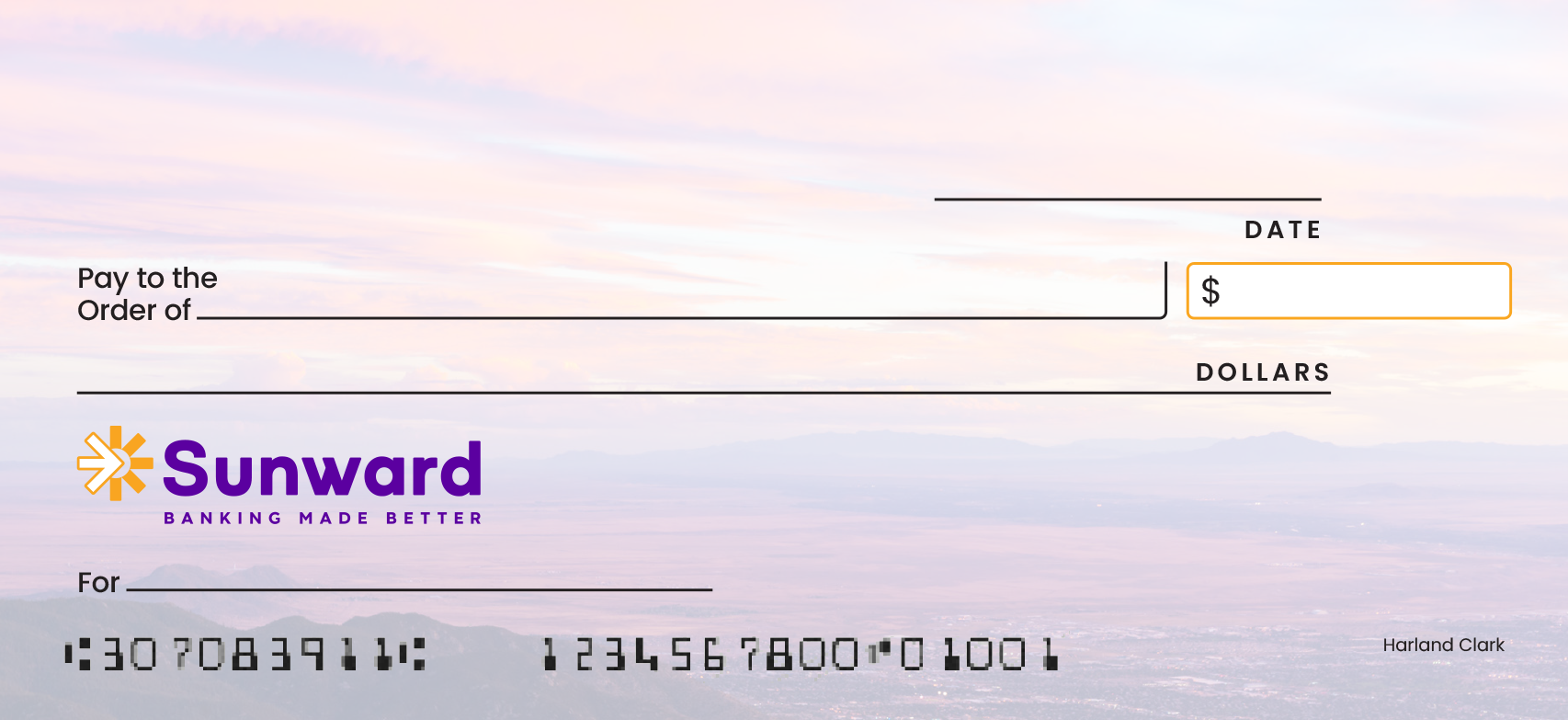 Sunward Wire Transfers Sunward Example Check
