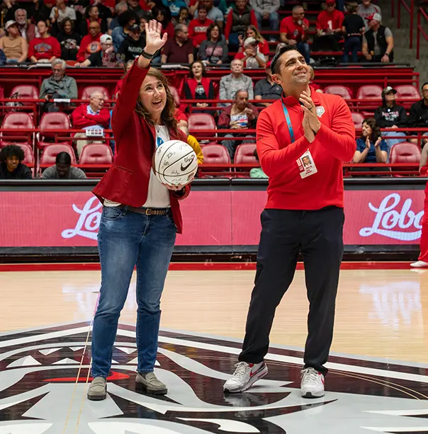 Sunward CEO Steph Sherrod is recognized for Sunward's historic investment in the Lobo Alliance